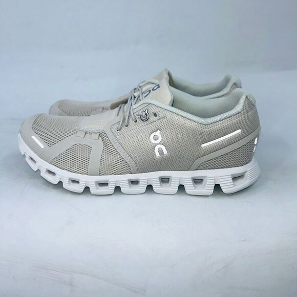 ON RUNNING CLOUD 5 WOMEN'S PEARL/WHITE BREATHEABLE RUNNING SHOES SIZE 9 B - Picture 4 of 5